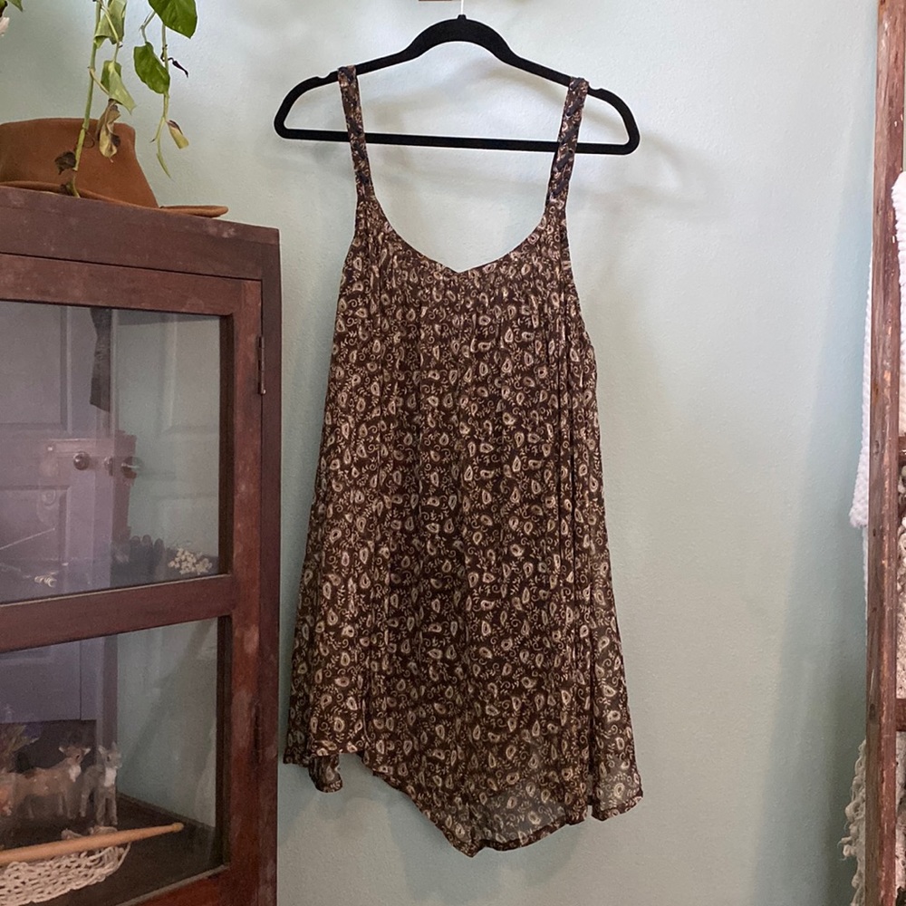 RVCA paisley mini dress